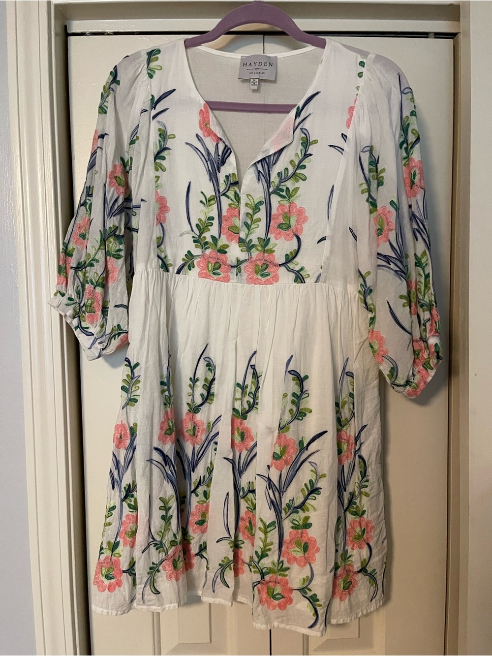 Hayden Floral White Mini Dress